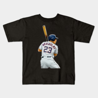 Michael Brantley #23 Bats Ready Kids T-Shirt